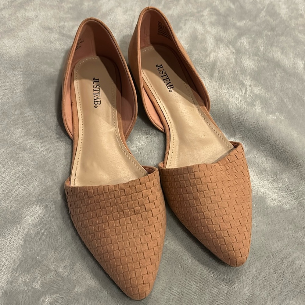 Just Fab Maya D’orsay pointed toe flats
